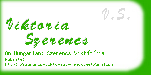 viktoria szerencs business card